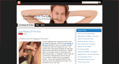 Desktop Screenshot of cureringingoftheears.com